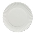 Bowls and Plates | AJM Packaging Corporation 40111 6 in. Diameter Paper Plates - White (100/Pack, 10 Packs/Carton) image number 6