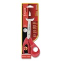Arts & Crafts Supplies | Maped Helix 686549 Expert 8.25 in. Long 5 in. Cut Length Left-Handed Multipurpose Scissors - Straight Red Handle image number 1