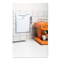 Office Presentation Supplies | Durable 477323 DURAFRAME 8.5 in. x 11 in. Note Sign Holder - Silver Frame image number 2