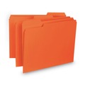 File Folders | Smead 10259 0.75 in. Expansion Interior File Folders - Orange/Letter Size (100/Box) image number 1