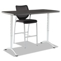 Office Desks & Workstations | Iceberg 69317 ARC 30 in. x 60 in. x 30 - 42 in. Height-Adjustable Table - Graphite/Silver image number 1