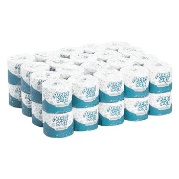 Georgia Pacific Professional 16840 2-Ply Angel Soft Septic Safe Premium Bathroom Tissue - White (450 Sheets/Roll, 40 Rolls/Carton)