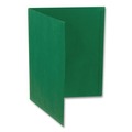 File Folders | Oxford 57756EE 11 in. x 8.5 in. 0.5 in. Capacity Twin-Pocket Folders with 3 Fasteners - Green (25/Box) image number 2