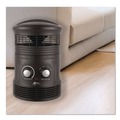 Heaters | Alera HEFF360B 750W 8 in. x 8 in. x 12 in. 360-Degree Circular Fan Forced Heater - Black image number 1
