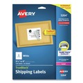 Just Launched | Avery 05264 TrueBlock 3.33 in. x 4 in. Shipping Labels - White (6/Sheet, 25 Sheets/Pack) image number 0