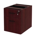 Office Carts & Stands | Alera ALEVA552222MY 15.63 in. x 20.5 in. x 19.25 in. Valencia Series 2-Drawer Hanging File Pedestal - Mahogany image number 1
