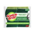 Sponges & Scrubbers | Scotch-Brite 426 4.5 in. x 2.7 in. 0.6 in. Thick Heavy-Duty Scrub Sponge - Yellow/Green (6/Pack) image number 0