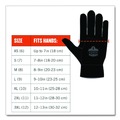 Cleaning Gloves | Ergodyne 17174 ProFlex 812 Standard Utility Gloves - Large Black (1-Pair) image number 6