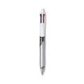 Pens | BIC MMLP1-AST 4-Color 3 plus 1 Medium 1 millimeter Pen/0.7 millimeter Pencil Retractable Ballpoint Pen/Pencil - Black/Blue/Red Ink/Gray/White Barrel (1-Set) image number 1