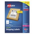 Labels | Avery 05126 5.5 in. x 8.5 in. Shipping Labels with TrueBlock Technology - White (2/Sheet, 100 Sheets/Box) image number 0
