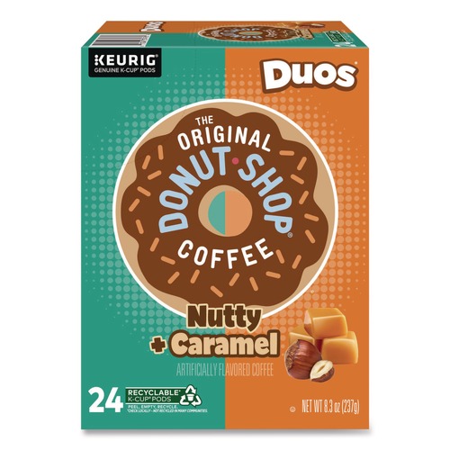 Coffee | The Original Donut Shop 5000361499 0.34 oz K-Cup - Nutty Plus Caramel (24/Box) image number 0