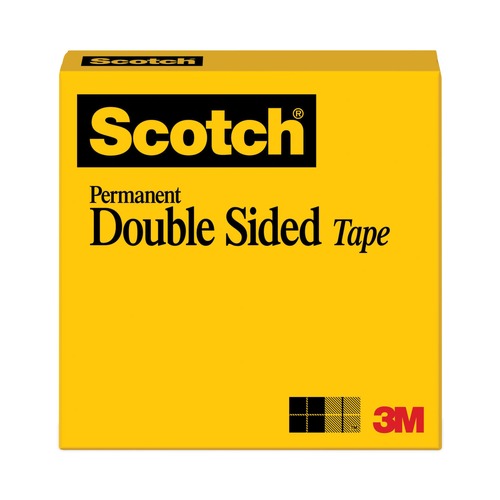 Labels | Scotch 665 3 in. Core 0.5 in. x 36 yds Double-Sided Tape - Clear (1-Roll) image number 0