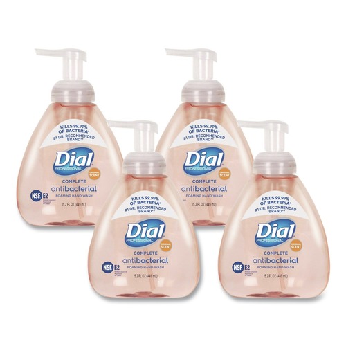 Hand Soaps | Dial Professional 1700098606 15.2 oz. Antibacterial Foaming Hand Wash - Original Scent (4/Carton) image number 0