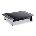 Back to School Sale | Fellowes Mfg Co. 8031101 Office Suites Standard Supports 80 lbs. 19.78 in. x 14.06 in. x 4 in. to 6.5 in. Monitor Riser - Black/Silver image number 0