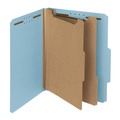 File Folders | Smead 14021 Recycled Pressboard Classification Folders 2-in Expansion 2 Dividers 4 Fasteners Letter Size Blue Exterior 10/Box image number 1