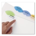Back to School Sale | Avery 11200 11 in. x 8.5 in. 5-Tab Insertable Style Edge Tab Plastic Dividers - Translucent (1-Set) image number 2