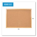Bulletin Boards | MasterVision MC070014231 Value Cork 24 in. x 36 in. Bulletin Board - Brown Surface/Oak Frame image number 5