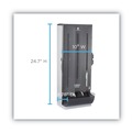 | Dixie SSKD120 SmartStock 10 in. x 8.75 in. x 24.75 in. Utensil Knife Dispenser - Translucent Gray (120/Carton) image number 2