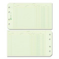 Retail Store Supplies | National 14055 5 x 8.5 Four-Ring Binder Refill Sheets - Green (100/Pack) image number 1