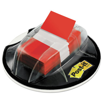 PAGE FLAGS | Post-it Flags 680-HVRD 1 in. x 1.75 in. Page Flags in Desk Grip Dispenser - Red (200/Pack)
