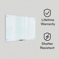 White Boards | U Brands 170U00-01 35 x 23 Glass Dry Erase Board - Black Surface image number 4