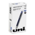 Pens | uni-ball 62153 Jetstream 0.7 mm Retractable Hybrid Gel Pen - Blue Ink/Blue/Silver Barrel/Fine (1-Dozen) image number 0