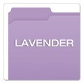 File Folders | Pendaflex R152 1/3 LAV 0.75 in. Expansion Double-Ply Reinforced 1/3-Cut Top Tab Colored File Folders - Letter Size/Lavender (100/Box) image number 3