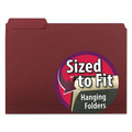 File Folders | Smead 10275 Interior File Folders with 1/3-Cut Tabs - Letter, Maroon (100/Box) image number 2