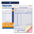 Retail Store Supplies | Rediform 2L260 50 Forms Total 5.56 in. x 7.94 in. Three-Part Carbonless Receiving Record Book image number 1