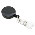 Label & Badge Holders | SICURIX BAU68424 30 in. ID Slide-Style Belt Clip Card Reels - Black (25/Pack) image number 1
