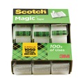 Tape Dispensers | Scotch 3105 0.75 in. x 25 ft. 1 in. Core Magic Tape in Handheld Dispenser - Clear (3/Pack) image number 1