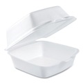 Just Launched | Dart 50HT1 5.38 in. x 5.5 in. x 2.88 in. Foam Hinged Lid Containers - White (500/Carton) image number 0