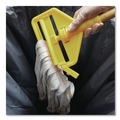 Mops | Rubbermaid Commercial FGH115000000 54 in. Invader Wood Side-Gate Wet-Mop Handle - Natural/Yellow image number 2
