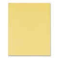 Report Covers & Pocket Folders | Oxford 57579EE 8.5 x 11 Leatherette Two Pocket Portfolio - Yellow/Yellow (10/Pack) image number 2