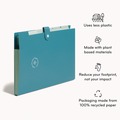 File Folders | U Brands 6592U01-12 U-Eco 4.5 in. Expansion Six-Pocket Expandable Folder - Letter Size (3/Pack) image number 1