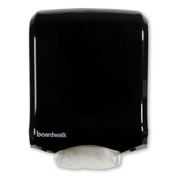 Boardwalk T1770BKBW 11.75 in. x 6.25 in. x 18 in. Ultrafold Multifold/C-Fold Towel Dispenser - Black Pearl