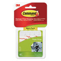 Packing Tapes | Command 17024-48ES 0.63 in. x 1.75 in. Removable Poster Strips Value Pack Holds Up to 1 lbs. - White (48/Pack) image number 0