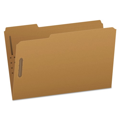 File Folders | Pendaflex FK312 1/3-Cut Tabs 2 Fasteners Legal Size Kraft Fastener Folders (50/Box) image number 0