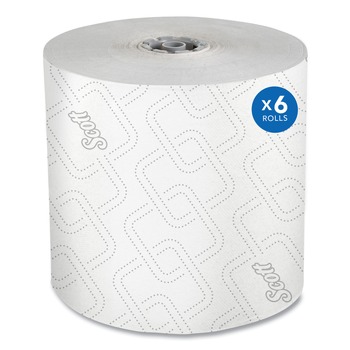 Scott 25703 1-Ply 1150 ft. Pro Hard Roll Paper Towels with Elevated Scott Design for Scott Pro Dispenser - Gray Core Only (6/Carton)