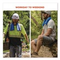 Safety & First Aid | Ergodyne 12438 Chill-Its 6602 29.5 in. x 13 in. One Size Fits Most Evaporative PVA Cooling Towel - Gray image number 4