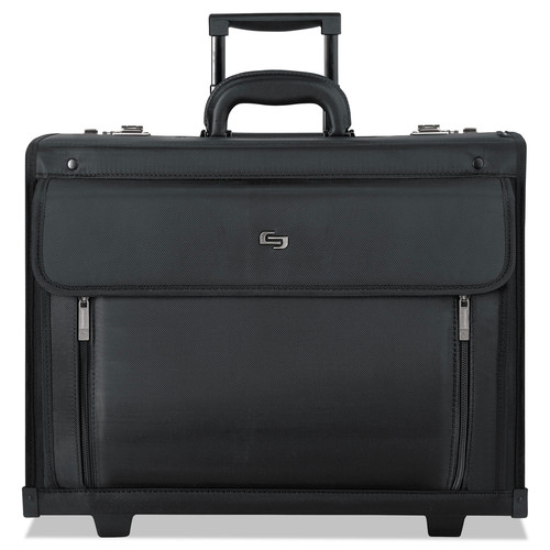 Office & Office Supplies | SOLO PV78-4 18 in. x 8 in. x 14 in. Polyester Classic Rolling Catalog Case Fits Devices Up to 16 in. - Black image number 0