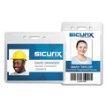 Label & Badge Holders | SICURIX BAU47820 2-1/2 in. x 4-1/2 in. Vertical Proximity Badge Holder - Clear (50/Pack) image number 4