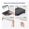 Dividers & Tabs | Avery 11405 Index Maker 11 in. x 8.5 in. 12-Tab Traditional Color Print and Apply Clear Label Dividers - Assorted (5/Pack) image number 1
