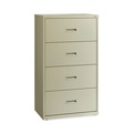 Office Filing Cabinets & Shelves | Hirsh Industries 14956 30 in. x 18.62 in. x 52.5 in. 4 Letter/Legal/A4-Size File Drawers Lateral File Cabinet - Putty image number 0