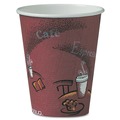  | SOLO OF8BI-0041 8 oz. Paper Bistro Design Hot Drink Cups - Maroon (500/Carton) image number 0