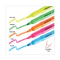 Highlighters | Universal UNV08857 Chisel Tip Assorted Color Pocket Highlighters (12/Set) image number 6