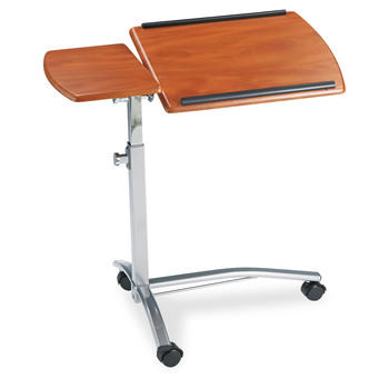  | Mayline 950MEC 29.5 in. x 20 in. x 27 in. to 38 in. Laptop Computer Caddy - Medium Cherry