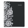 Notebooks & Pads | AT-A-GLANCE 541-905 Lacey 11 in. x 8.5 in. 13-Month Jan. 2026 to Jan. 2027 Weekly Block Format Professional Appointment Book - Black/White image number 0