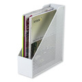 Office Filing Cabinets & Shelves | Artistic ART20004WH Urban Collection 3.5 in. x 10 in. x 11.5 in. Punched Metal Magazine File - White image number 1