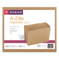 File Folders | Smead 70121 Letter Size 1/21-Cut Tabs 21 Sections Elastic Cord Closure Indexed Expanding Kraft Files - Kraft image number 4